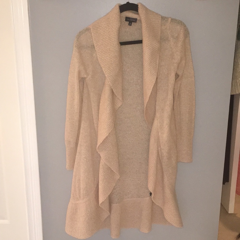Limited long cream Sweater Cardigan